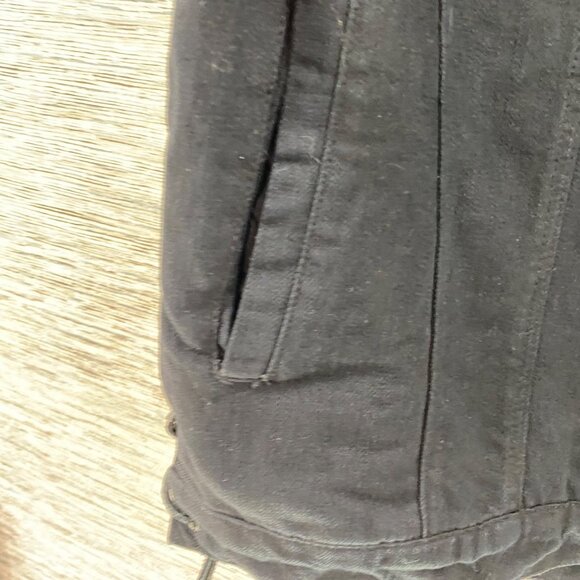 Dream Apparel Black Denim Biker Vest W/ Patches & Buttons Laced Sides Size L - Picture 9 of 16